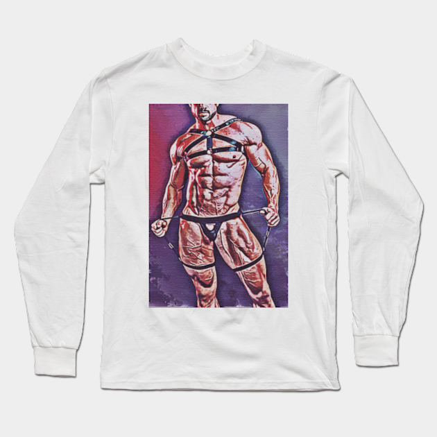 Sexy Bondage Man Male Erotic Nude Male Nude Erotic Male Nude Long Sleeve T Shirt Teepublic 6038